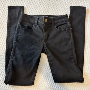 American Eagle Black Jeggings Size 00R
